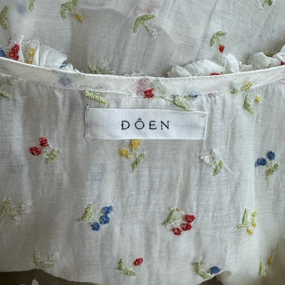 DOEN RARE Kendalia Dress Cherry Embroidery L - Picture 11 of 16